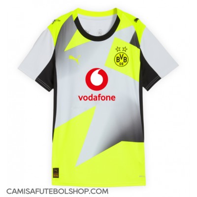 Camisa de time de futebol Borussia Dortmund Maximilian Beier #14 Replicas 2º Equipamento Feminina 2025-26 Manga Curta Camisa de time de futebol Borussia Dortmund Maximilian Beier #14 Replicas 2º Equipamento Feminina 2025-26 Manga Curta